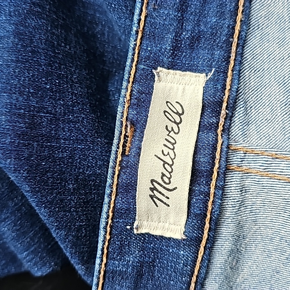 MADEWELL Jeans Petite Curvy High-Rise Skinny Jeans in Moreaux Wash - Picture 10 of 13